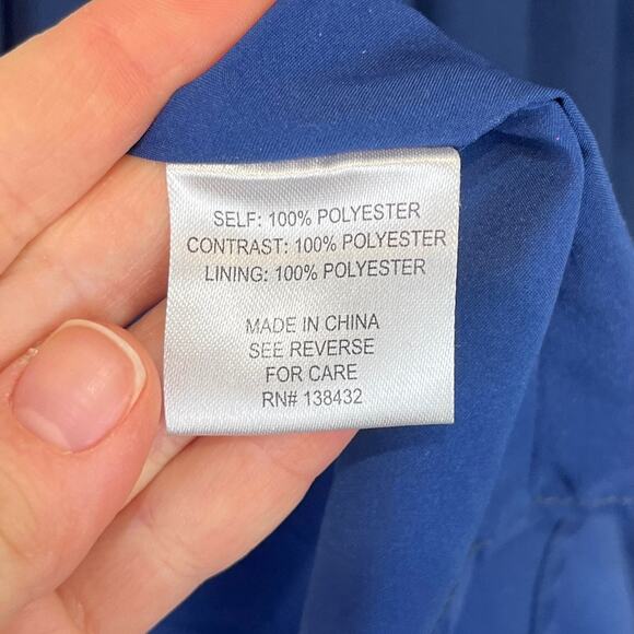 FERVOUR Modcloth Pleated Midi Dress Sheer Lace Trim Sleeveless Navy Blue Size XL - Picture 7 of 8